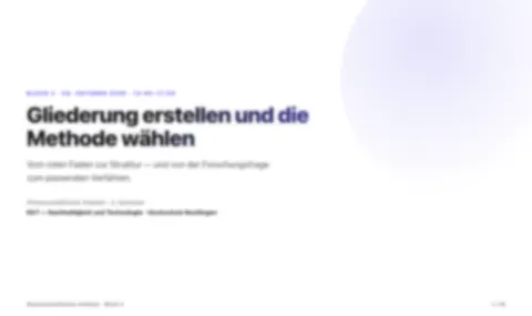 Folie aus Block 2 — als Eindruck, unlesbar