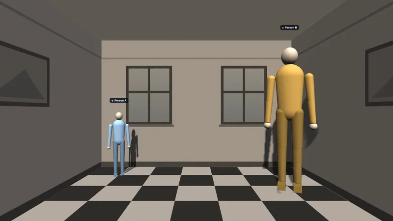 Blickwinkel-Täuschungen 3D