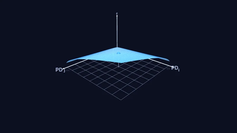 Ausfallkorrelations-Fläche (3D)