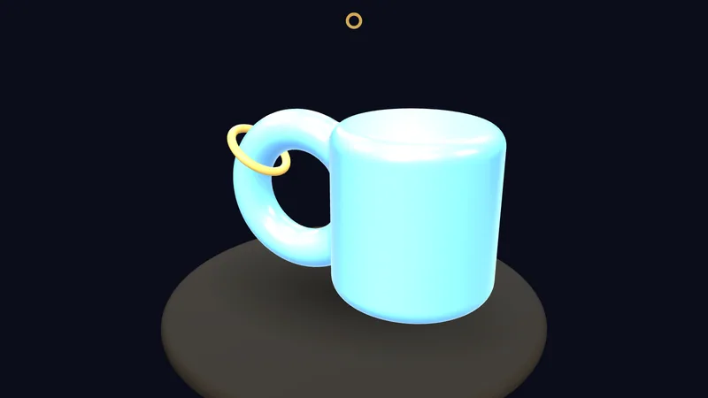 Gummiwelt: Die Tasse ist ein Donut