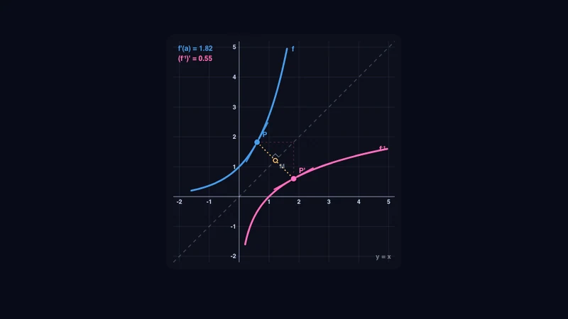 Umkehrfunktion: Spiegelung an y = x