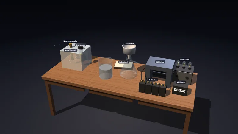 Nuclear fission 1938 — from the lab bench to E = mc² (3D)