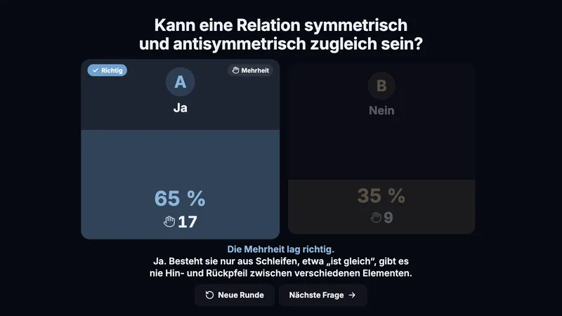 Klassenrunde: Abstimmen, Losen, Zeit
