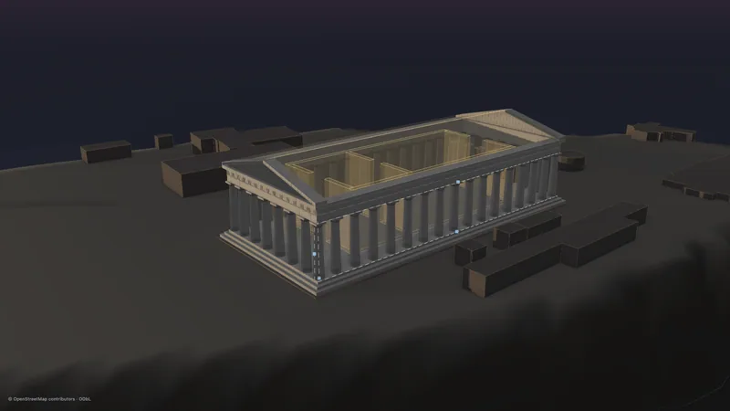 Parthenon — die unsichtbaren Krümmungen (3D)