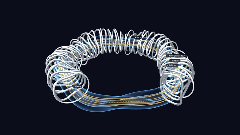 Stellarator — fusion in a twisted magnetic field (3D)