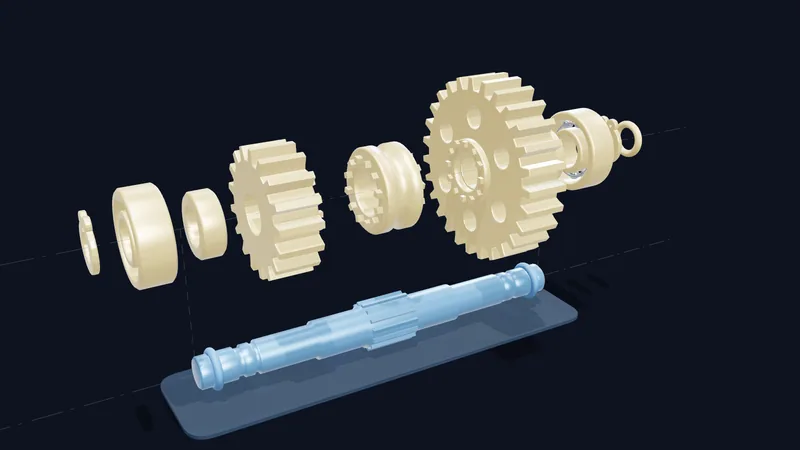 Stückliste eines Getriebes: Erzeugnisstruktur, EBOM und MBOM (3D)
