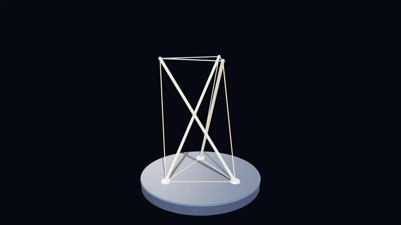 Tensegrity — Stäbe, die schweben (3D)